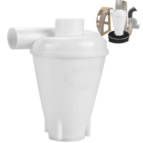 Dépoussiéreur cyclonique, séparateur de filtres cycloniques (accessoires inclus (blanc))