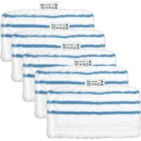 Lot de 5 lingettes rectangulaires en microfibre pour balai vapeur Black+Decker - Alternative à la référence FSMP20 - Produit authentique pour les modèles FSM1630, FSM1616, FSM1605, FSMH13E5, FSM1321,