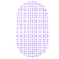 Tapis de douche antidérapant ajouré en PVC avec ventouses pour baignoire et douche (violet)