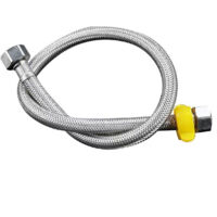 Tuyau d'arrivée d'eau chaude et froide pour chauffe-eau, tuyau d'arrivée d'eau en acier inoxydable pour toilettes et lave-linge