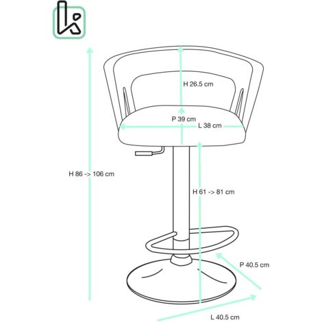 COSTWAY Lot De 2 Tabourets De Bar Pivotants 360° - Hauteur Réglable 81-101 Cm, Dossier Ergonomique, Repose-Pieds, ABS Et Métal, Gris Clair