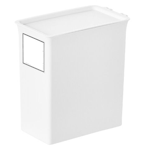 Boîte de rangement anti-poussière pour lessive en poudre, avec couvercle, format mince et haut. (1/5)