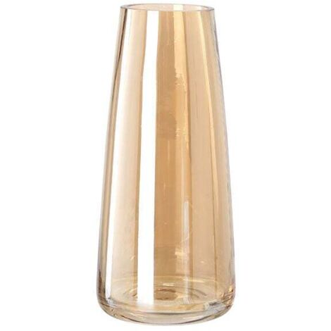 Large glass vase, conical glass vase, large transparent vase, decorative vase, decorative vase with yOgr6v5ipb (1/5)