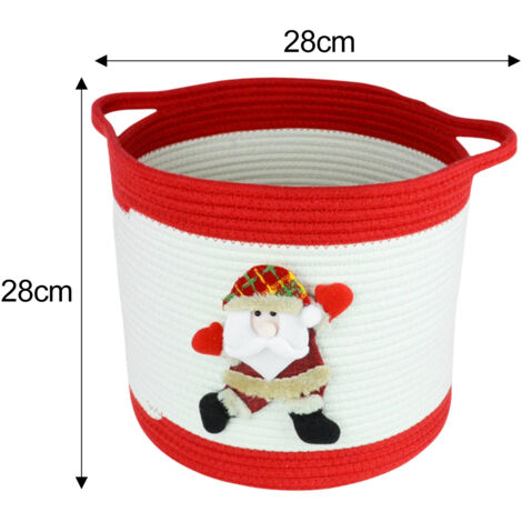 Panier Rangement Corde Coton PandaEar Ourson Rose - Coffret Cadeau Naissance Chambre Bébé
