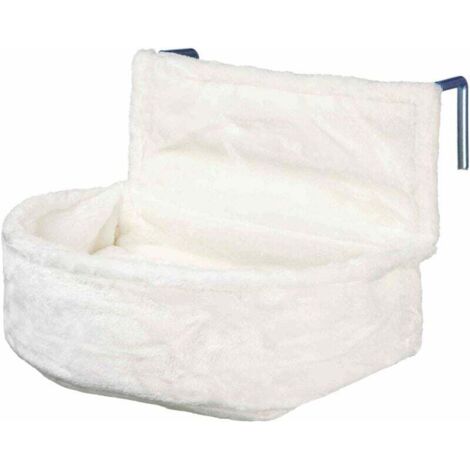 Sac Douillet pour radiateur pour Chats - Peluche Poil Court - Coussin réversible - Cadre métallique Solide - Support réglable - 47 × 49 × 38 cm (1/5)