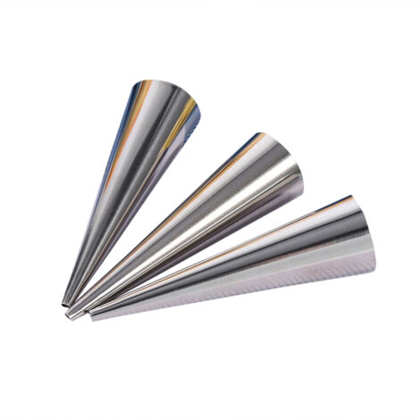 Lot de 6 tubes à cannoli et croissants antiadhésifs en acier inoxydable (taille S) (1/5)