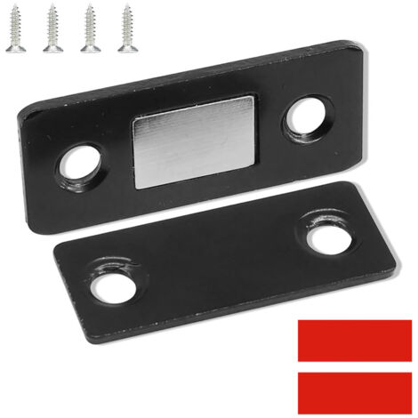 aimant puissant et invisible sans trou pour porte d'armoire coulissante, porte de placard à ventouse, double aimant pour porte coulissante, aimant puissant et micro-aimant tactile (1/5)