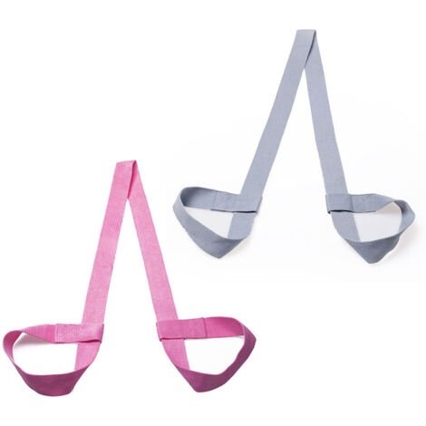 Lot de 2 sangles de yoga pour tapis de yoga, sangle de transport réglable - Lot de 2 sangles de yoga pour tapis de yoga, sangle de transport réglable (1/5)