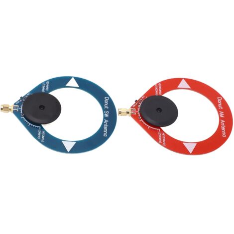 Lot de 2 antennes circulaires miniatures portables anti-interférences AM MW SW pour radio ondes courtes (1/5)