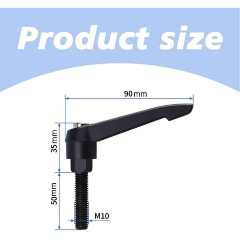 Levier De Serrage M10 X 40mm Poignée Réglable Acier Inoxydable
