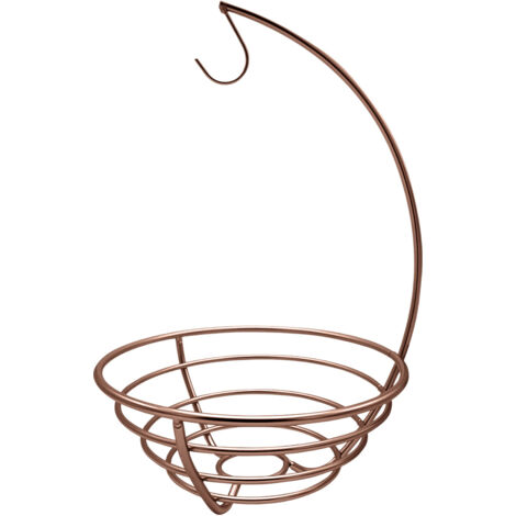 Corbeille à fruits de table avec support à bananes, rangement vertical moderne pour fruits et légumes, table de cuisine avec support à bananes (1/5)