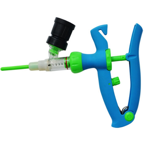 Injecteur de vaccin à seringue continue réglable, accessoire vétérinaire pour le bétail, 5 ml