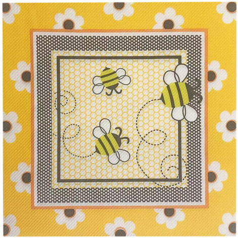Lot de 60 serviettes de table décorées individuellement, style shabby chic, avec des motifs floraux et aquarelle, idéales pour les déjeuners, anniversaires, mariages et cocktails. (1/5)