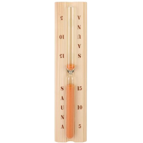 Sablier en pin pour sauna, précis et résistant à la chaleur, idéal pour les bains spa.