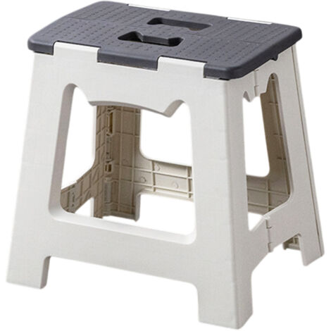 Repose-pieds pliable pour enfants et adultes, repose-pieds portable et pliable adapté aux jeunes enfants, petit repose-pieds pliable en plastique avec poignée pour la cuisine et la salle de bain (1/5)