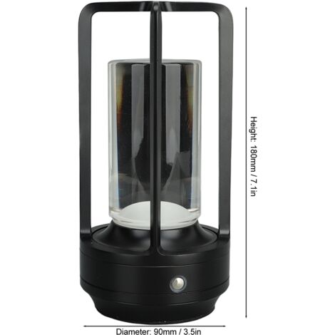 Lampe De Table Led Sans Fil, Tactile Et Pratique, 5200 Mah, Usb, Sans Fil, Intensité Variable, 3