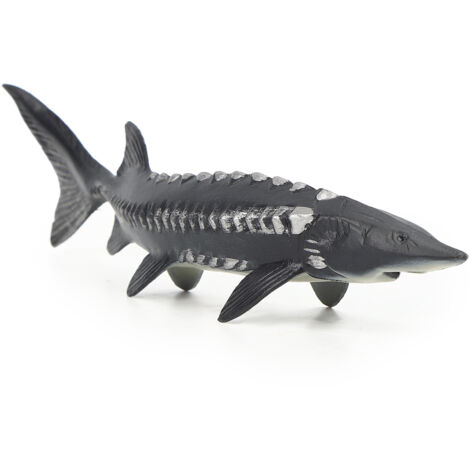 Modèle de poisson artificiel réaliste, imitation d'esturgeon, jouet artificiel pour la décoration intérieure (M&82091528 ) (1/5)