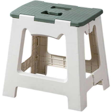 Repose-pieds pliable pour enfants et adultes, repose-pieds portable et pliable adapté aux jeunes enfants, petit repose-pieds pliable en plastique avec poignée pour la cuisine et la salle de bain (1/5)