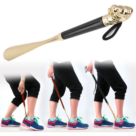 Chausse-pied magnétique en bois de 55 cm, long manche, chausse-pied magnétique, cuillère à chaussures, corne pour porter des chaussures, soutien plus facile, chausse-pied long manche (couleur : B