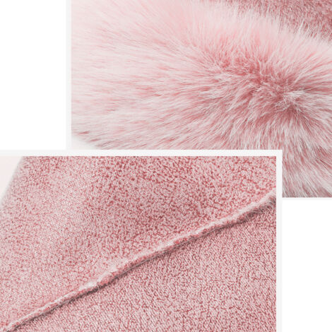 BQDPYZBD Écharpe en Faux Vison Fausse Fourrure Peluche Col