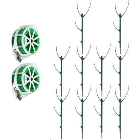 Lot de 10 tuteurs empilables pour plantes grimpantes, structures de support pour Monstera, Pothos, Philodendron, tuteurs pour plantes d'intérieur et d'extérieur (1/5)