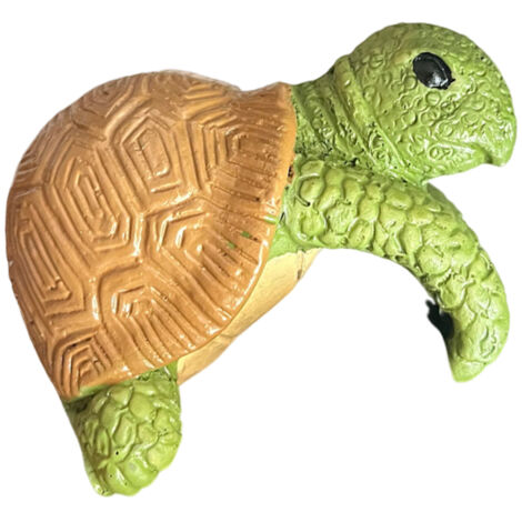 Décoration de pot de fleurs en forme de tortue, statuette de tortue suspendue en résine, adorable tortue grimpante, figurine pour pot de fleurs, cadeau pour la décoration de jardin. (1/5)