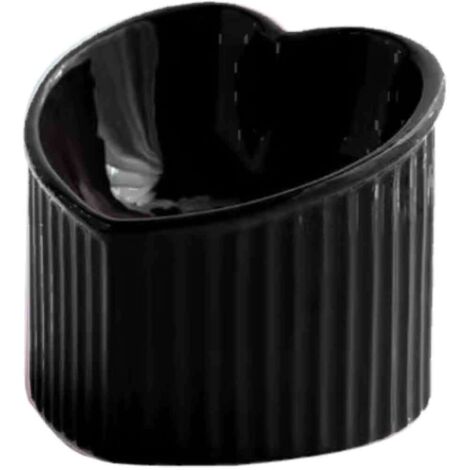 Gamelle en céramique pour chat, avec ouverture oblique et pieds hauts pour protéger le cou et les pattes. Idéale pour manger et boire. Anti-choc et anti-noircissement du menton. (1/5)