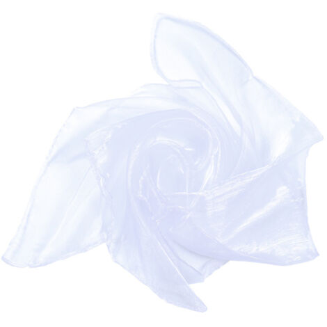 Lot de 8 foulards de danse en mousseline blanche - 60 x 60 cm - Lot de 8 foulards de danse en mousseline blanche - 60 x 60 cm (1/5)