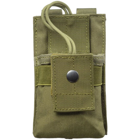 Étui pour talkie-walkie Outdoor Tactics avec clip de suspension (vert armée) (1/5)