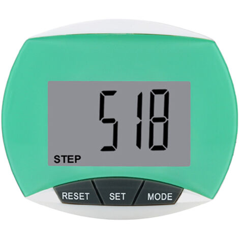 Podomètre compteur de pas avec clip ceinture, podomètre multifonctionnel avec écran LCD, accessoire de fitness