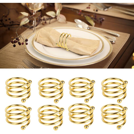 Rond De Serviette Feuille De Ginkgo Or | Mon Rond De Serviette