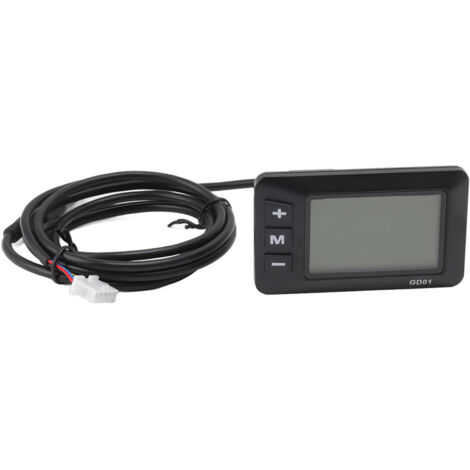 Panneau d'affichage LCD GD01 pour vélo électrique 24 V, 36 V et 48 V, accessoire de modification avec connecteur étanche (1/5)