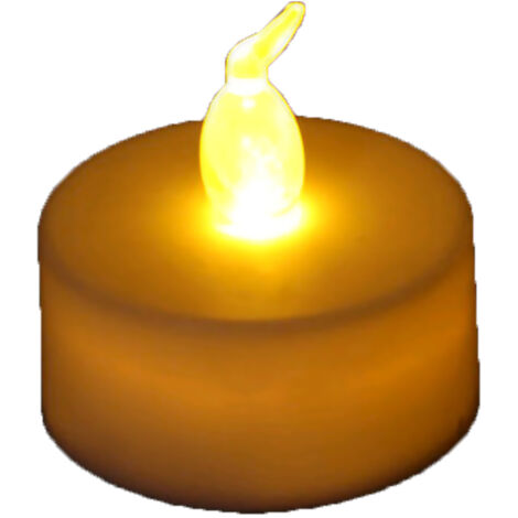 Lot de 20 bougies chauffe-plat LED sans flamme, lumière chaude et romantique, bougies décoratives (1/5)