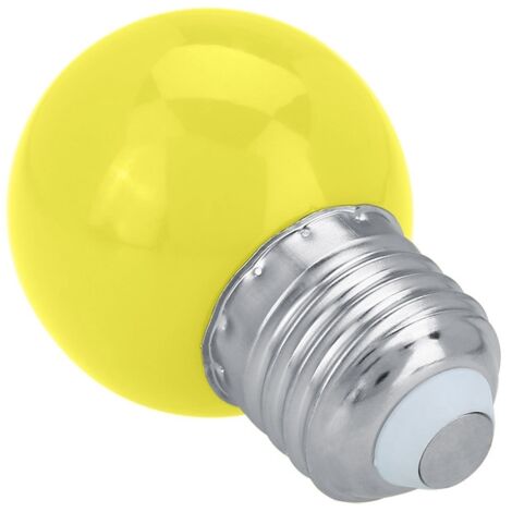 Ampoule LED ronde 3W E27 pour la maison, les bars, les fêtes et les festivals (Jaune)