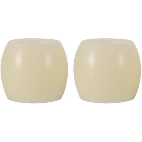 Lot de 2 bougies LED ovales sans flamme, à piles, avec effet flamme oscillante. (1/5)