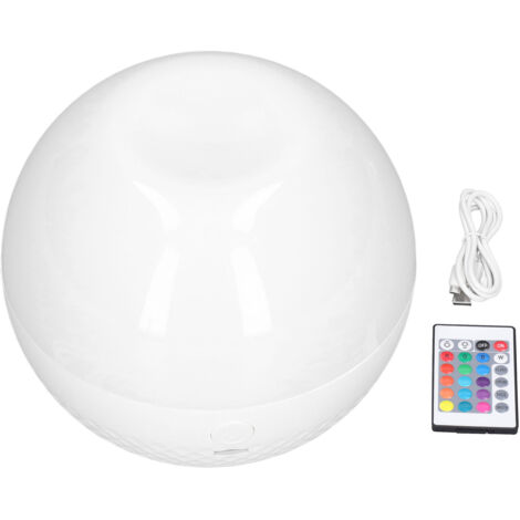Veilleuse LED ronde tactile avec télécommande, 16 modes d'éclairage colorés, idéale pour décorer la chambre de bébé ou comme cadeau. (1/5)