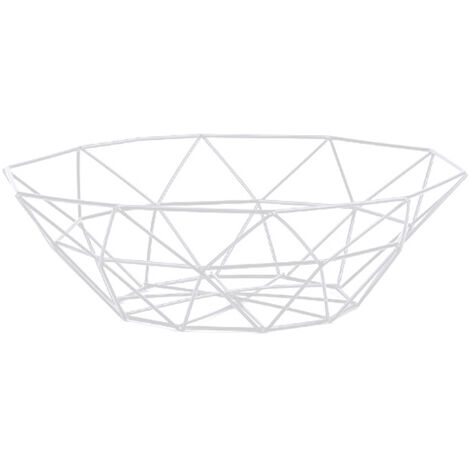 Panier à fruits en métal, plateau à fruits, article de rangement pour la maison, panier à goûter (26268cm) (1/5)