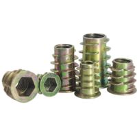 130 inserts filetés pour meubles, écrous à visser, inserts en bois M4 M5 M6 M8 M10