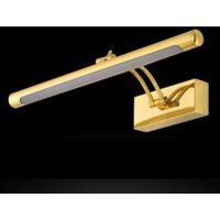 Applique Murale 9W LED Blanche Salle de Bain Miroir Frontal 40cm Doré - Applique Murale 9W LED Blanche Salle de Bain Miroir Frontal 40cm Doré