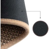Tapis de cuisine en sisal lavable et antidérapant, tapis de salle à manger, tapis de bain en caoutchouc naturel (44 x 120 cm)