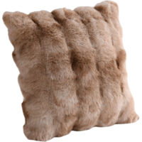 Lot de 2 coussins décoratifs en peluche imitation lapin, coussins pour canapé, coussins de tête de lit et coussins double usage
