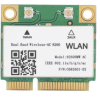 Carte réseau sans fil Gigabit double bande 2,4 GHz/5 GHz Bluetooth 4.1 Mini PCIe 802.11ac 867 Mbps 8260 HMW