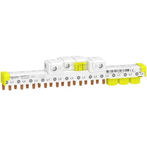 Schneider A9XPP712 Pettine con connettore 3P+N 12mod. 80A