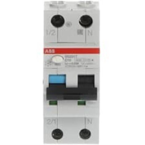 Interruttore differenziale DS201 1P+N (Neutro a destra) C25 30mA 6kA A - ABB2CSR255180R1254