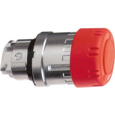 Testa pulsante a fungo diametro 30 giro finiture in metallo rosso