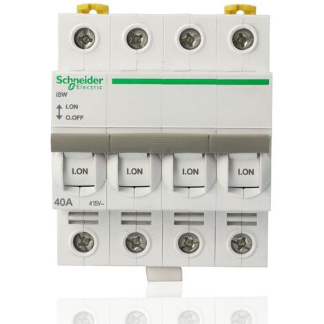 Interruttore sezionatore schneider electric acti9 isw 4p 40a - a9s65440