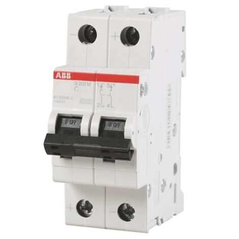 Interruttore magnetotermico ABB 2P 32A 10KA C 2M S202M S550338