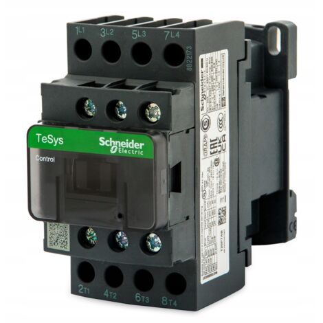 TESYS D - CONTATTORE TRIPOLARE, AC3 - 38A, CONTATTI PUNTI. NA+ NC, BOBINA 110V AC 50/60HZ, MORSETTI A VITE