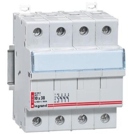 PORTAFUSIBILI MODULARI  FUS.CIL. 3P+N 10X38 500V - LEGRAND 005848