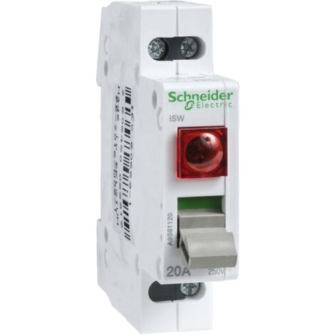 Interruttore sezionatore modulare 20A 1P con spia luminosa iSW A9S61120